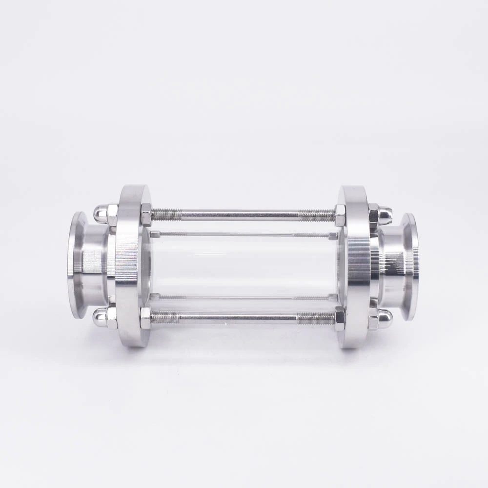 Dioptrien 1,5" 2" 2,5" 3" 4" Tri Clamp 19/25/32/38/45/51-108mm Rohr Sanitär Flow Schauglas SUS304 316 Edelstahl Homebrew – Detail 2