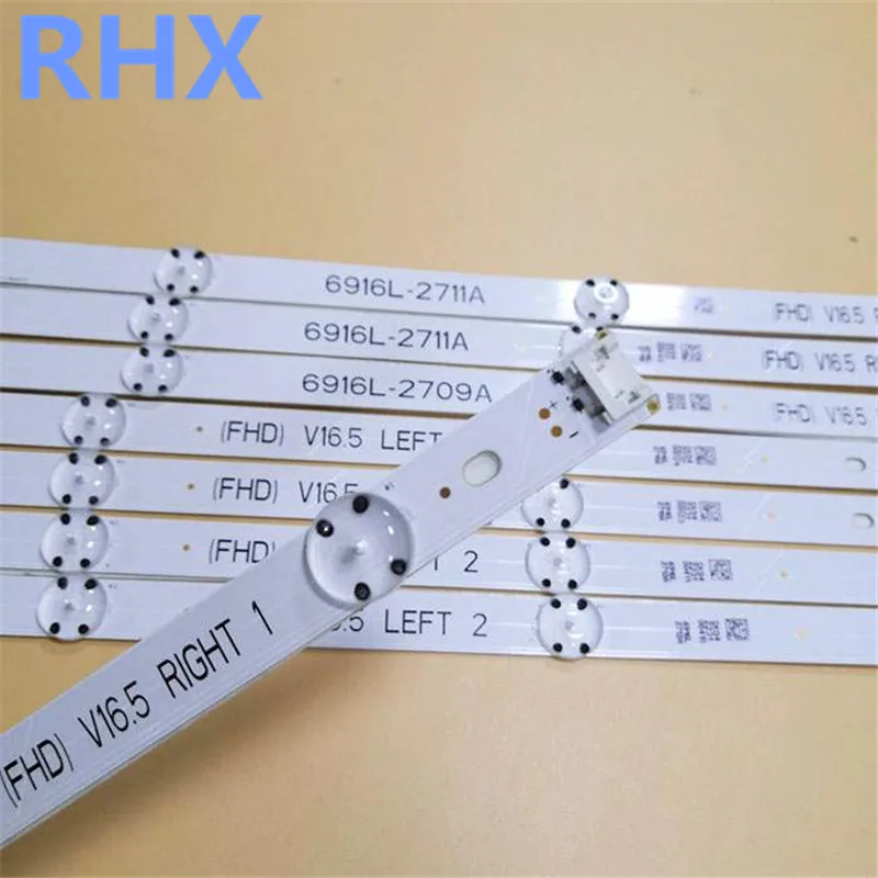 LED backlight strip  FOR   49inch 49UH610  6916L-2709A 6916L-2710A 6916L-2711A 6916L-2712A　4LED  100%NERW  LED backlight strip