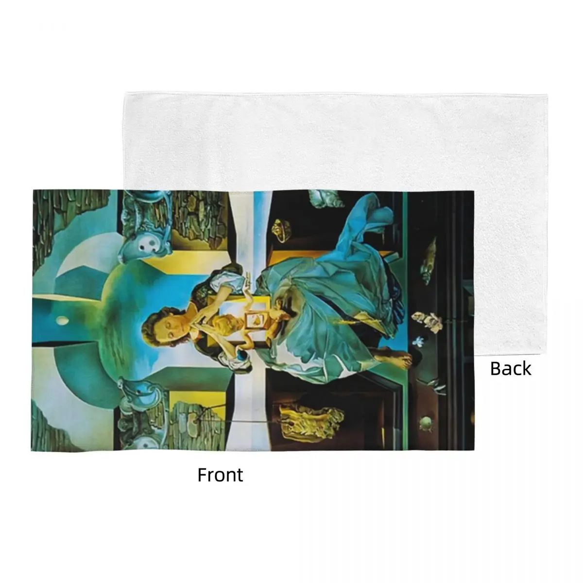 Custom Salvador Dali Gala Paint Soft Face Towel Quick Dry Pool Bath Cotton Towels Absorbent