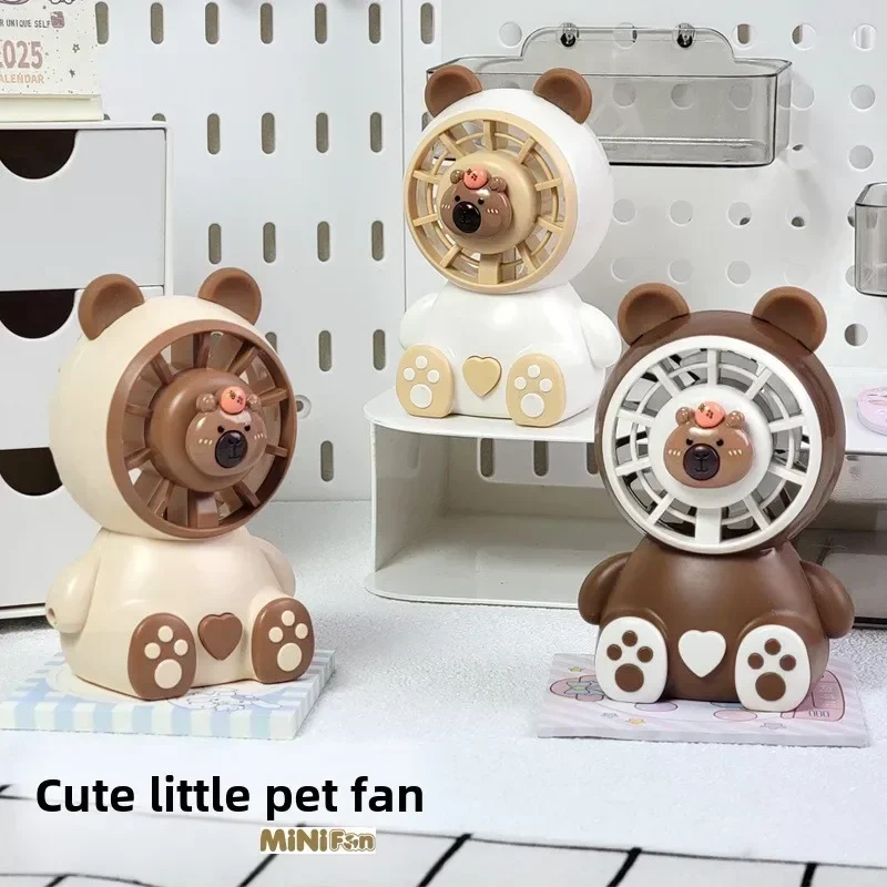 

Cartoon New Cute Cool Handheld Practical Small Fan Summer USB Charging Portable Desktop Mini Summer Office Fan