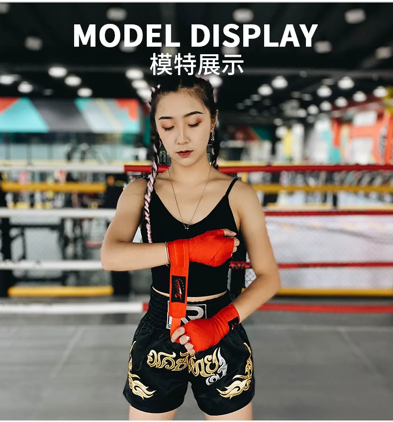 2 Rollen 4,5 m Boxbandage Sportgurt Sanda Kickboxen MMA Handhandschuhe Gürtel Handgelenkbandagen Muay Thai Training Stulpen – Detail 9