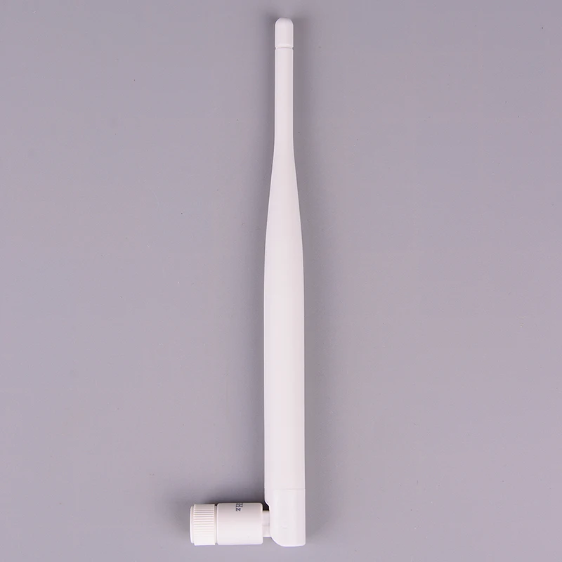 1Pc 2.4GHz White WiFi Antenna 5dBi Aerial RP SMA Male Connector 2.4g Antenna