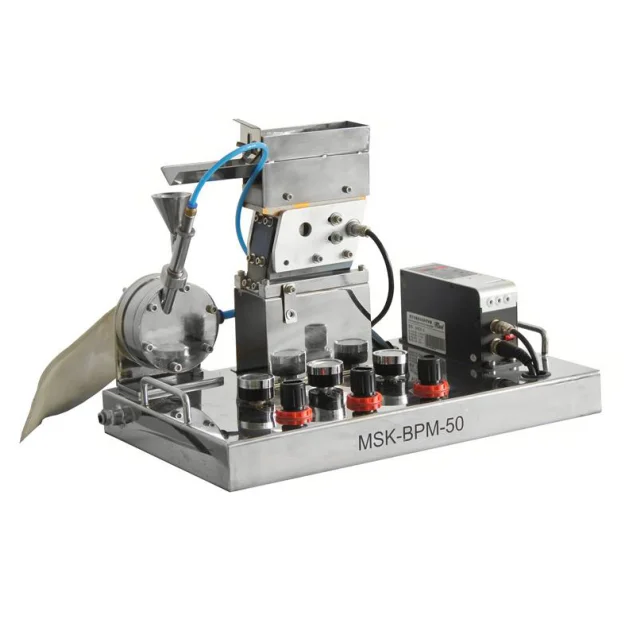 2025Laboratory Lab Superfine Air Jet Mill Pulverizer Compact Small Mini Jet Mill MSK-BPM-50