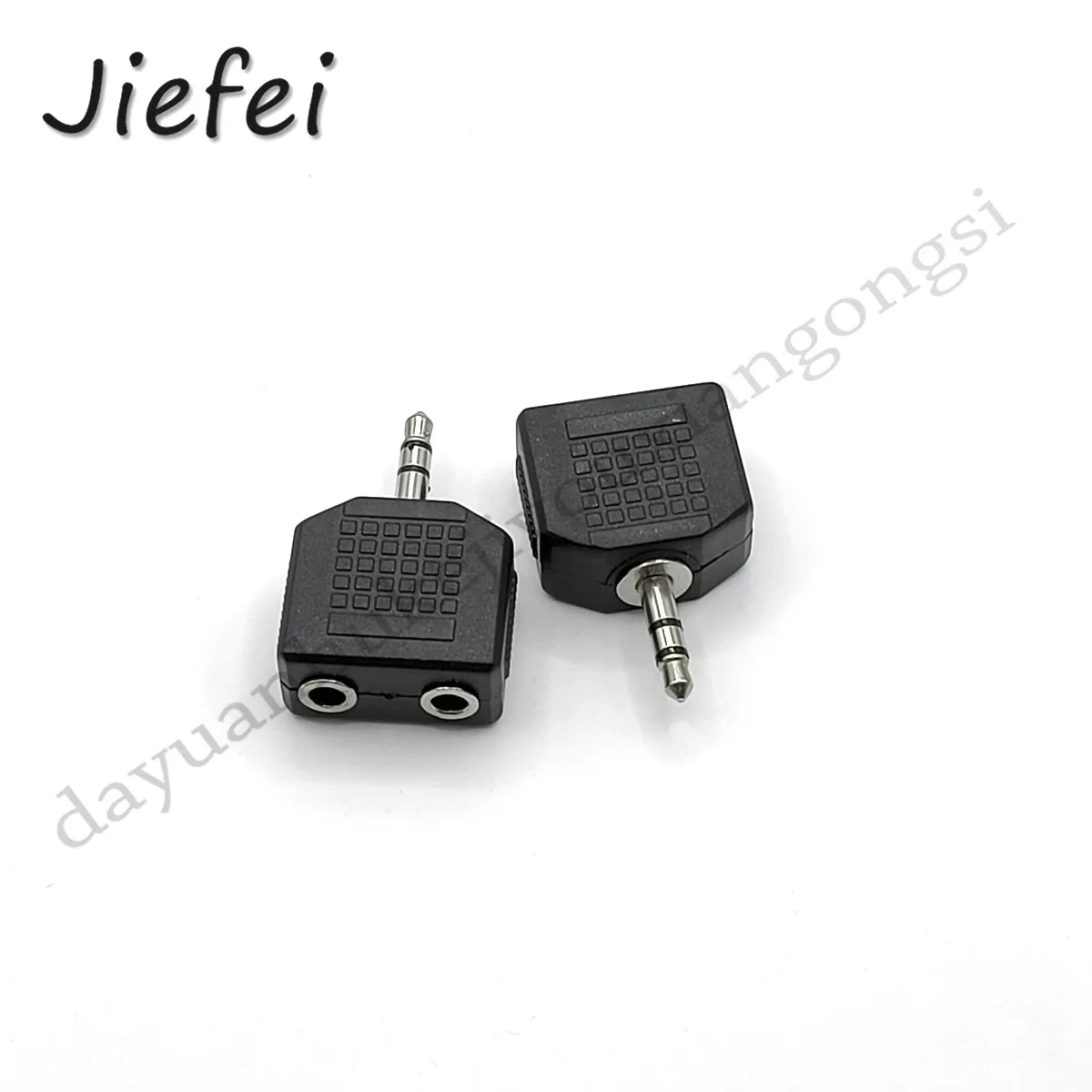 100pcs 3.5mm Stereo Plug Male to 2 x 3.5mm Stereo Jack Audio Adapter Splitter New