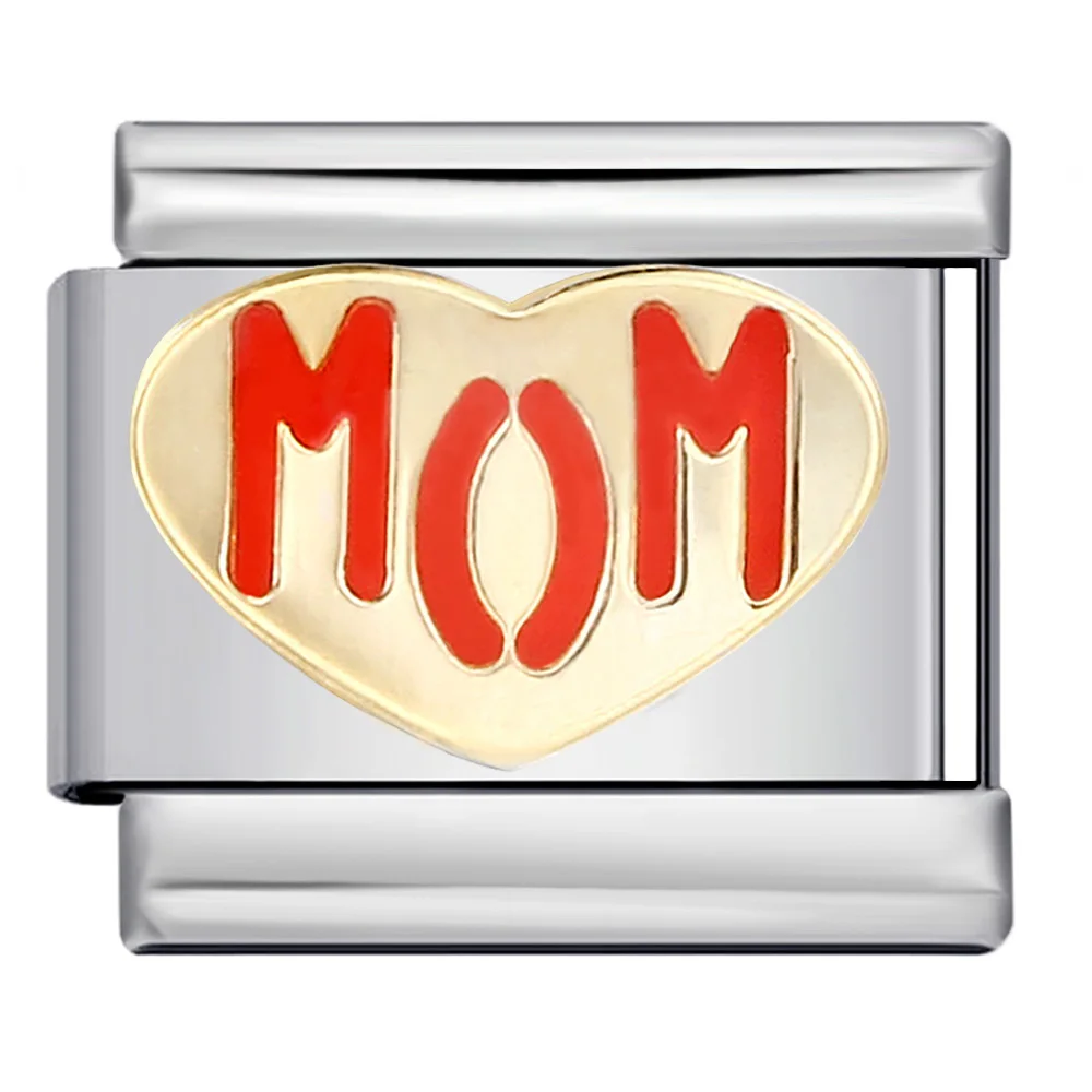 9mm Handkette für Familienfrauen, Modischer Super-Mama-Traum, Bester-Liebe-Charm, Passend für 9mm Armbänder, Edelstahl, DIY-Schmuckherstellung – Detail 5