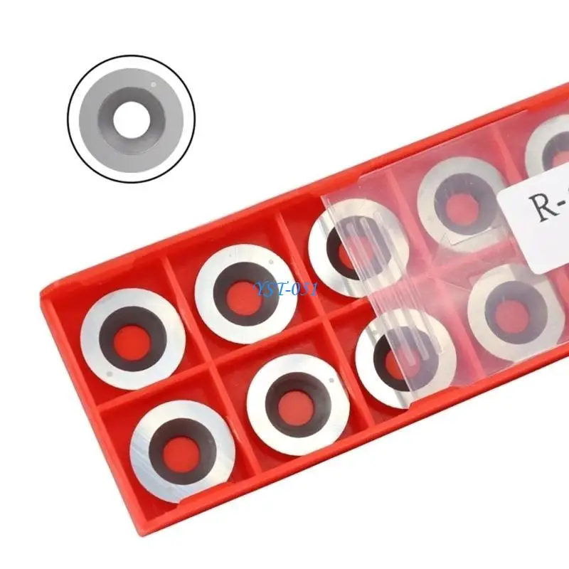 E15A 10pcs Turning Inserts Cutters Replacement of Round Square Woodturning Tool Practical Insert Cutters Accessory