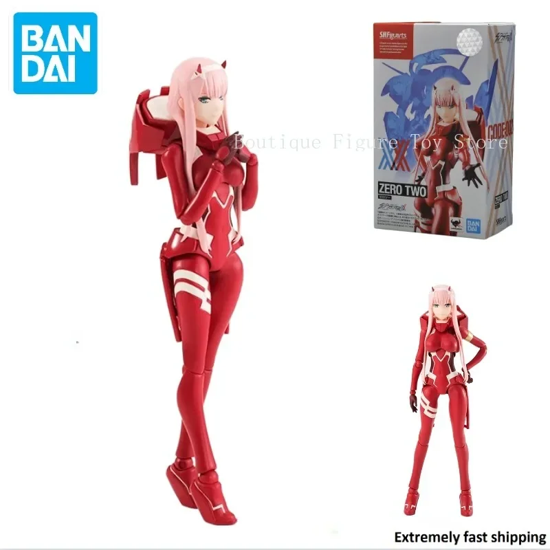 

В наличии оригинальная фигурка Bandai S.H.Figuarts DARLING in The FRANXX ZERO TWO 02, аниме-модель, игрушка, коллекционный экшн-подарок