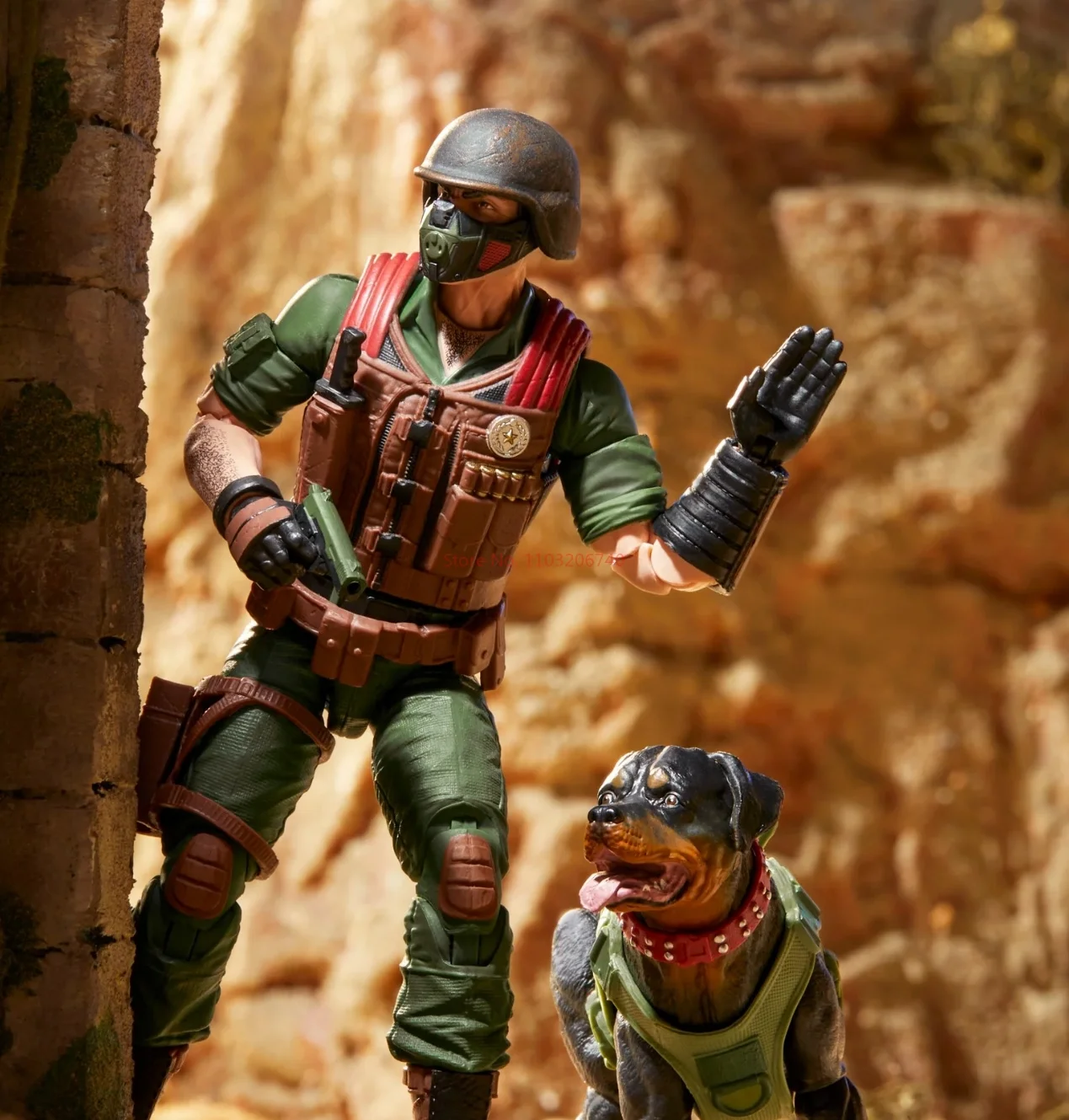 Hasbro-figuras de acción de las fuerzas especiales, modelo de juguete de perro mate y militar, en Stock, 1/12