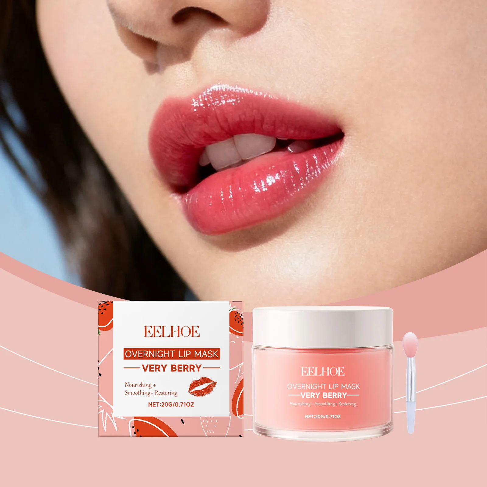 Berry Moisturizing Sleep Lip Mask Deep Nourishing Removing Dead Skin Reduce Lip Lines Prevent Cracking Gentle Hydrating Lip Mask view 3