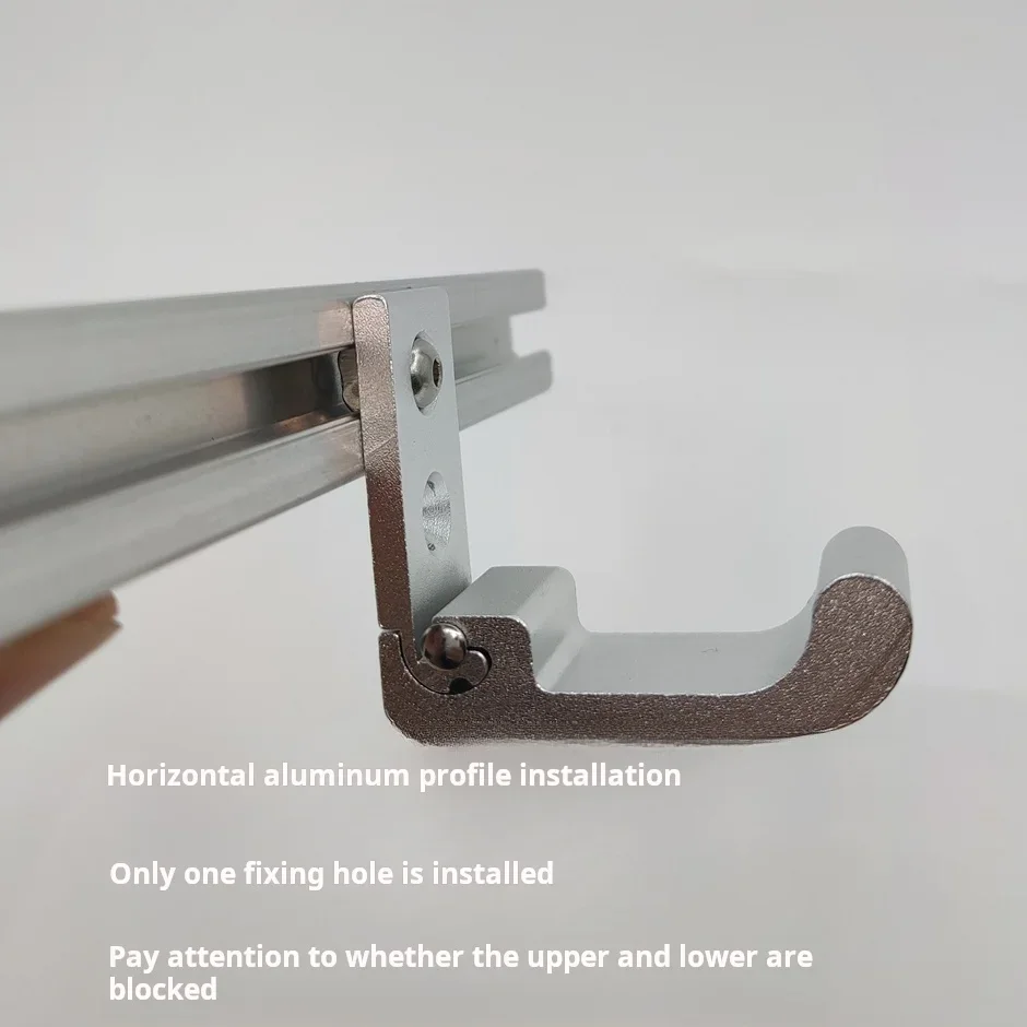 

1pcs Aluminum Alloy Folding Hook Invisible Clothes Hook Aluminum Profile Accessories 2020 3030 4040 Profile Frame Mounting Hook