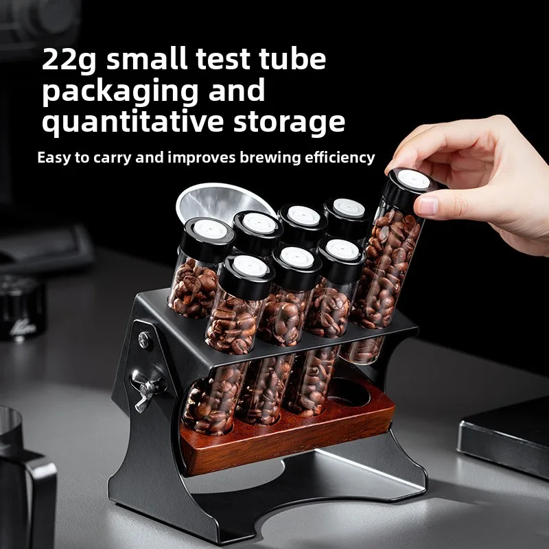 LMM coffee bean sub-bottling sealed tank exhaust valve sub-loading test tube display stand
