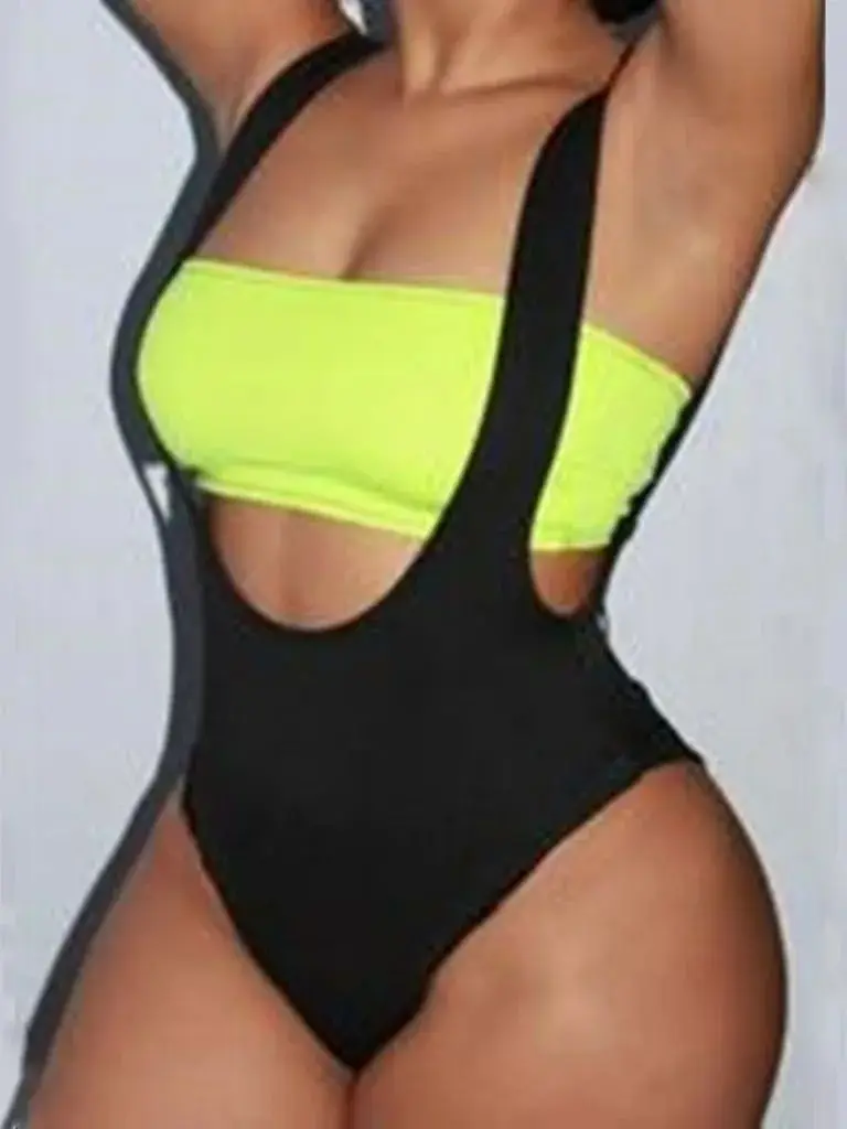 2025Beach vacation one-piece wrap, big V-neck, backless thong, a woman's sexy bathing suit exercise women's wear