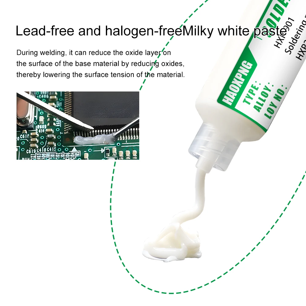 Needle Tube Type 10ml Flux Paste BGA Chip Repair,Solder Paste No Wash,Solder Oil Repair, Disassembly Of Soldering Components