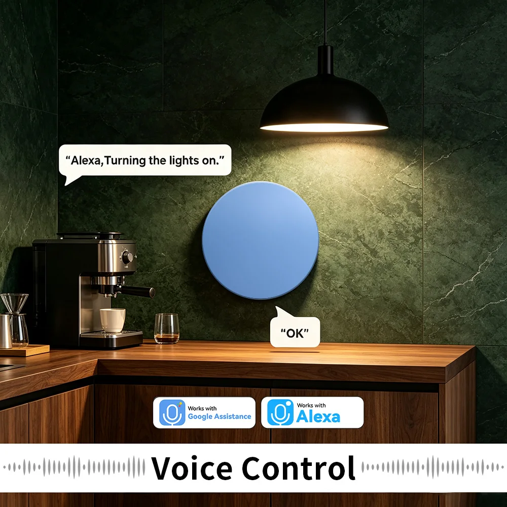 for Tuya ZigBee Smart Button Scene Switch Wireless Remote Controller Multi-scene Linkage Switch Google Alexa Voice Assistant