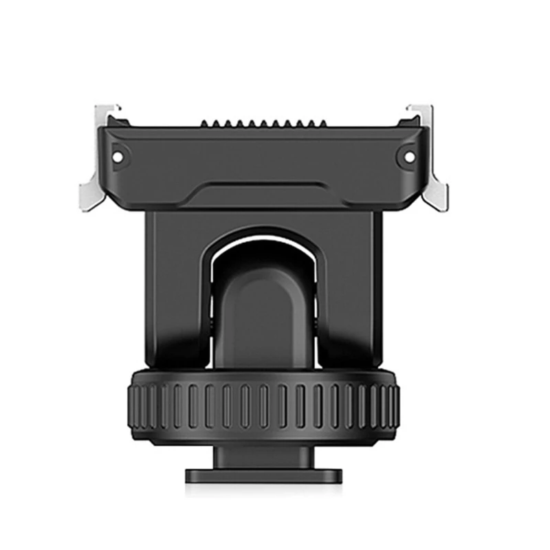 Lightweight Cold Shoe Mount Adapter Base for Action 5 Professional 4 3 Cameras 75 Degree Tilt and Secure Metal Lock