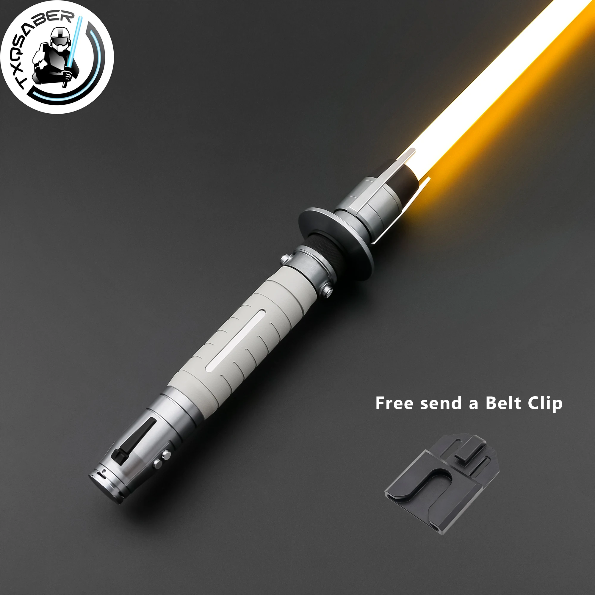 

TXQSABER Replica Lightsaber Hati Light Sword Smooth Swing Blaster FOC Metal Hilt Jedi Laser Sword for Adult Cosplay Toys