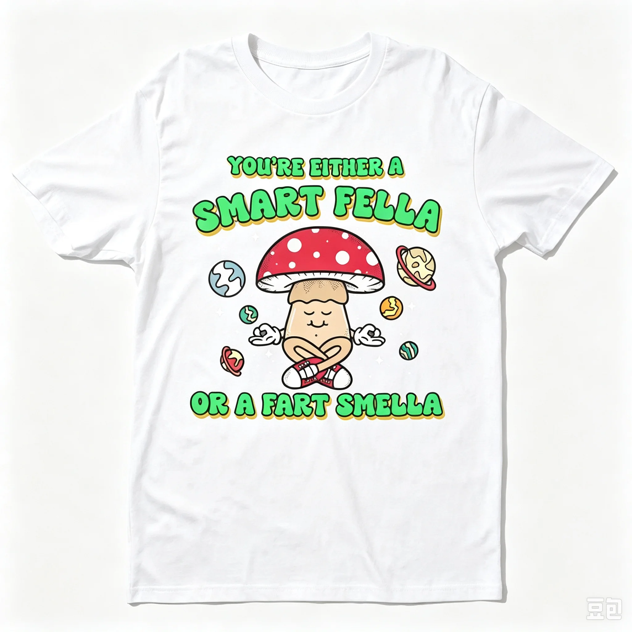 Men Short T-Shirt Funny Meme Quote Smart Fella Printed Graphic Tee Soft Black Top for Streetwear Summer Casual Wear