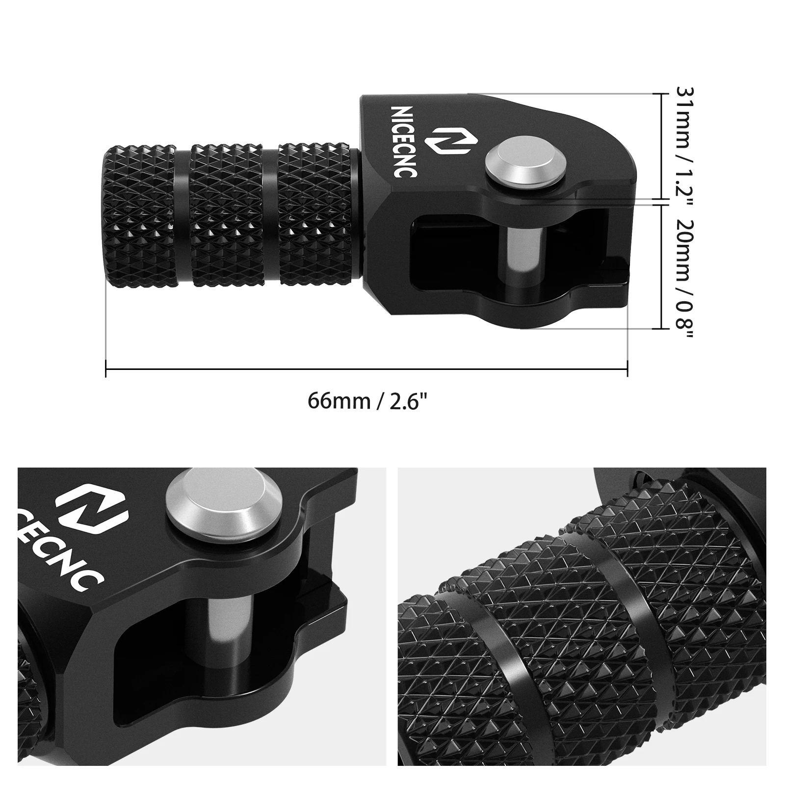 NICECNC For GasGas EC 300 EC 250 MC 125 MC250F EX 250 300 EXF 350 450 2021-2024 For KTM EXC 300 TPI Adjustable Shift Lever Tip