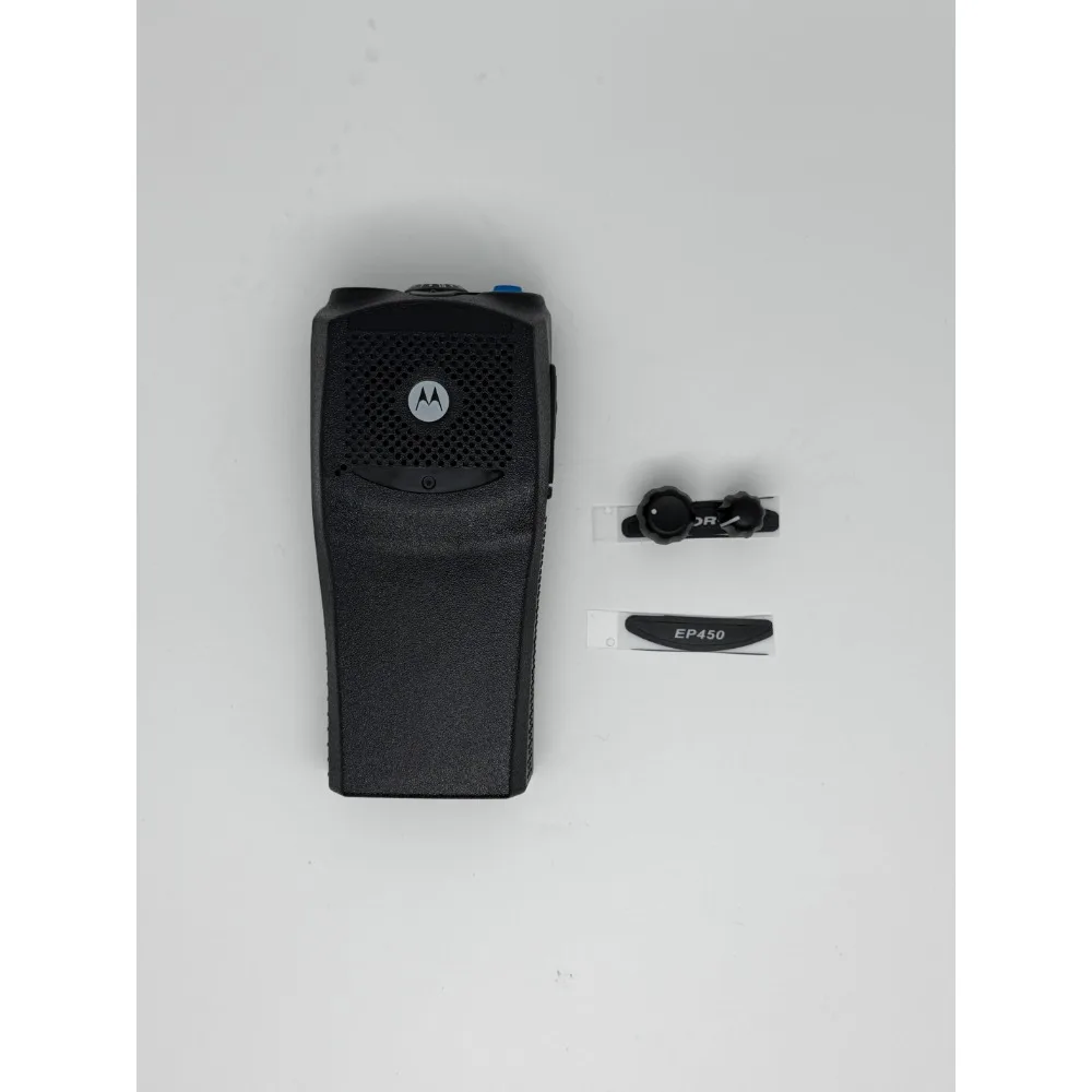 Front Panel Cover Case Housing Shell with Volume and Channel Knobs With Speaker for Motorola EP450 Two Way Radio Walkie Talkie