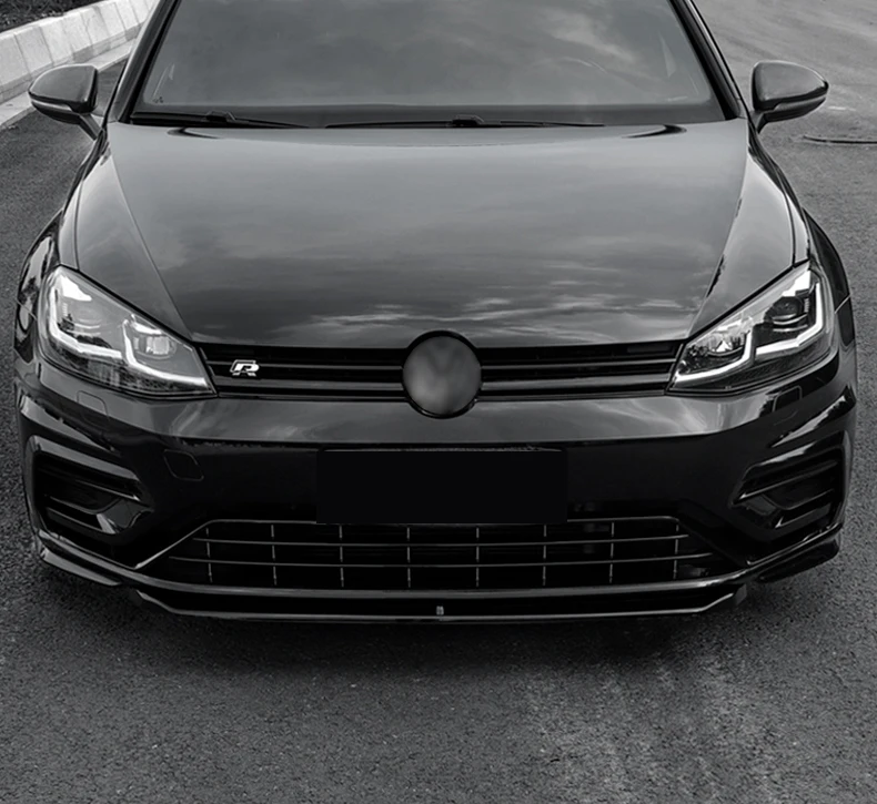 Zderzak przedni Reflektor Brwi Osłona lampy przeciwmgielnej Środkowa kratka Listwy maskujące Wykończenie Do Volkswagen Golf MK7.5 R-LINE 2017-2020