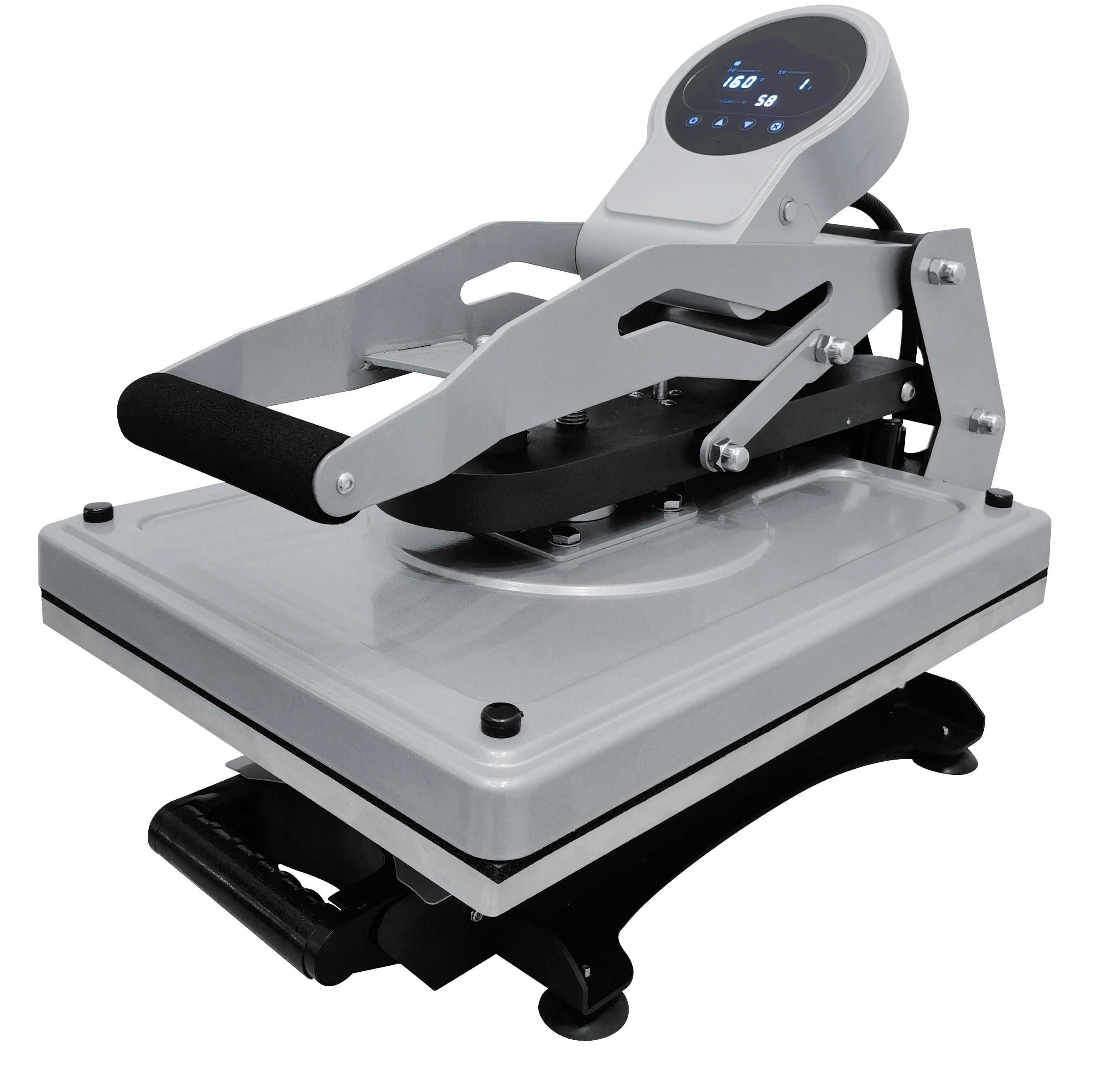 

New Cast Aluminum Auto-Open Slide Heat Press Machine for Sublimation T-shirt Printing Plate Usage