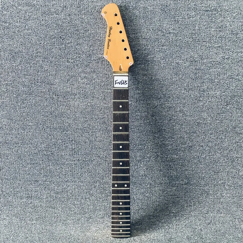 FN665  6 String Left Hand Electric Guitar Semi Finishing ST Guitar Neck Genuine HarleyBenton with Wood Damages Cracks Special