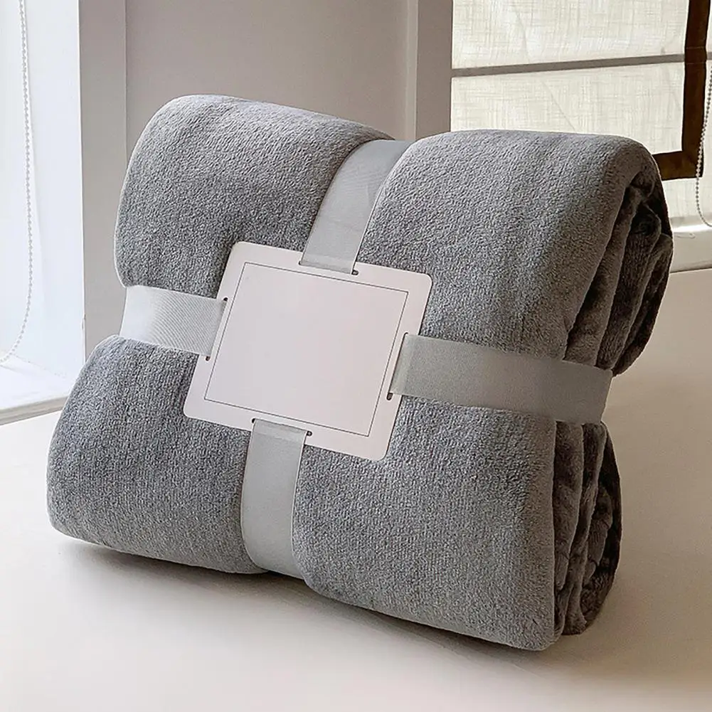 Backpack Nap Blanket Lightweight Foldable Nap Blanket Soft Double-sided Velvet Shawl Wrap Fuzzy Warm Blanket for Office Travel