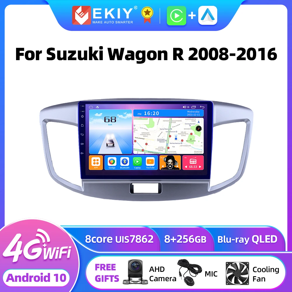 EKIY T7 Android Car Radio For Suzuki Wagon R 2008-2016 Multimedia Video Player Carplay Navigation Stereo No 2 din Head unit DVD