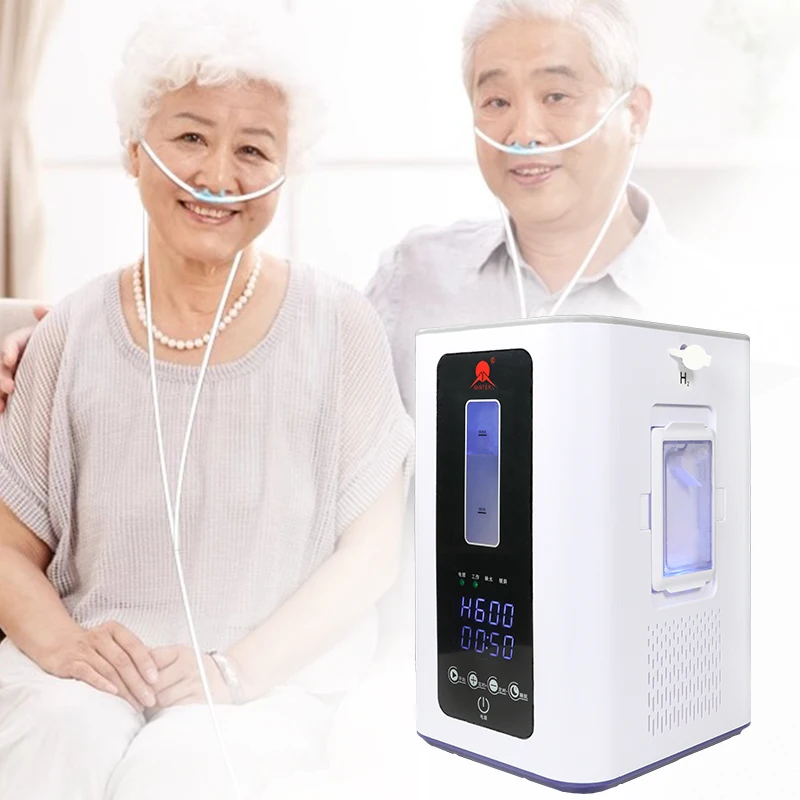 Portable Oxyhydrogen Machine HHO Therapy Device PEM Hydrogene Generating Machine Purity 99.992% Hydrogen 1800ml for Home