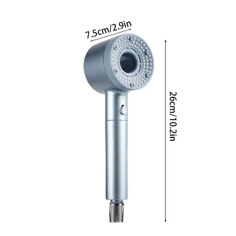 ABGR-رؤوس دش الحمام تصفية قوية 5-وضع يده بخاخات الحمام دش مع تدفق المياه الضغط العالي