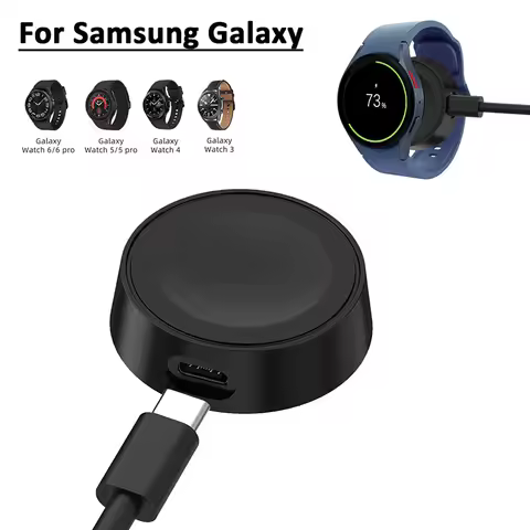 Mini Smartwatch Wireless Charger Portable Wireless Charger For Samsung Galaxy Watch 7 6 5 4 Samsung Active 2 1 Safe Fast Charger