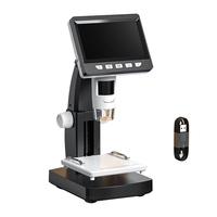 Digital Microscope 4.3Inch IPS 1000X Zoom HD1080P Professional Electronic Metal Stand Professional Magnifier
