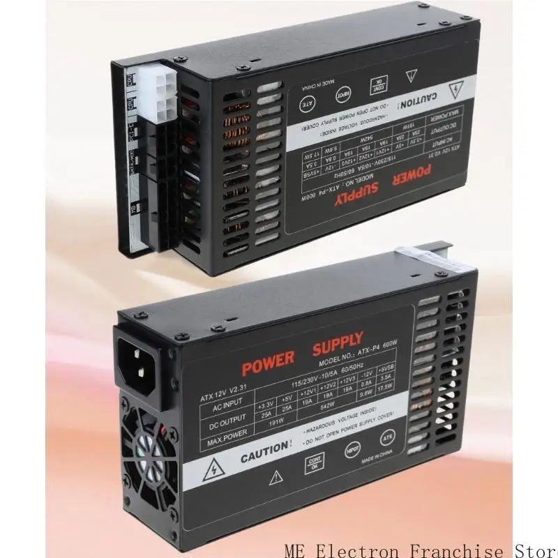 T5EA 110-264V 600W Unidade fonte alimentação completa para jogos PC Flexs ATXS 1U