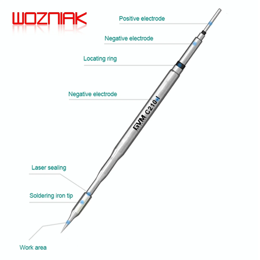 SUNSHINE S1 C120 C210 C245 Series Integrated Soldering Iron Tip Compatible with GVM JBC Aixun SUGON OSS  Lead Free Heating Core