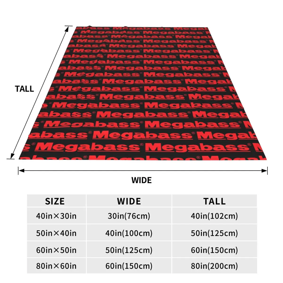 Megabass Holograph Speakers Logo Blanket Flannel Sofa Throw Blanket Breathable for Couch Bedding Throws Bedspread Quilt