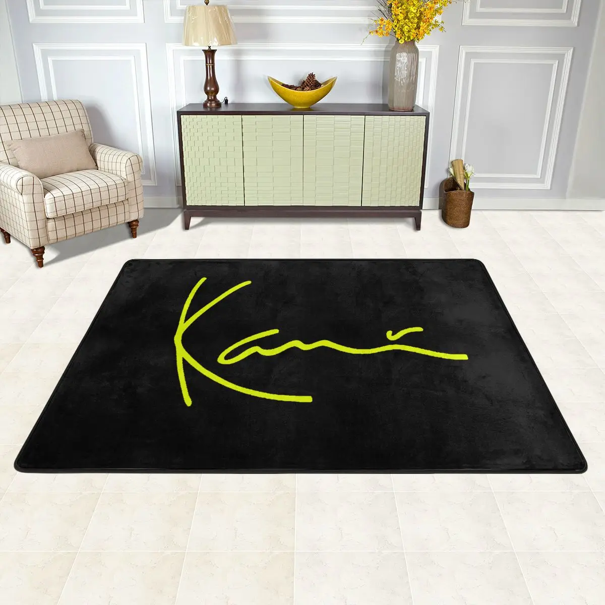 Karl Kani 424 Carpet Simple Cartoon Rug Beach Mat Living Room Bay Window Areas Cloakroom Anti-Slip