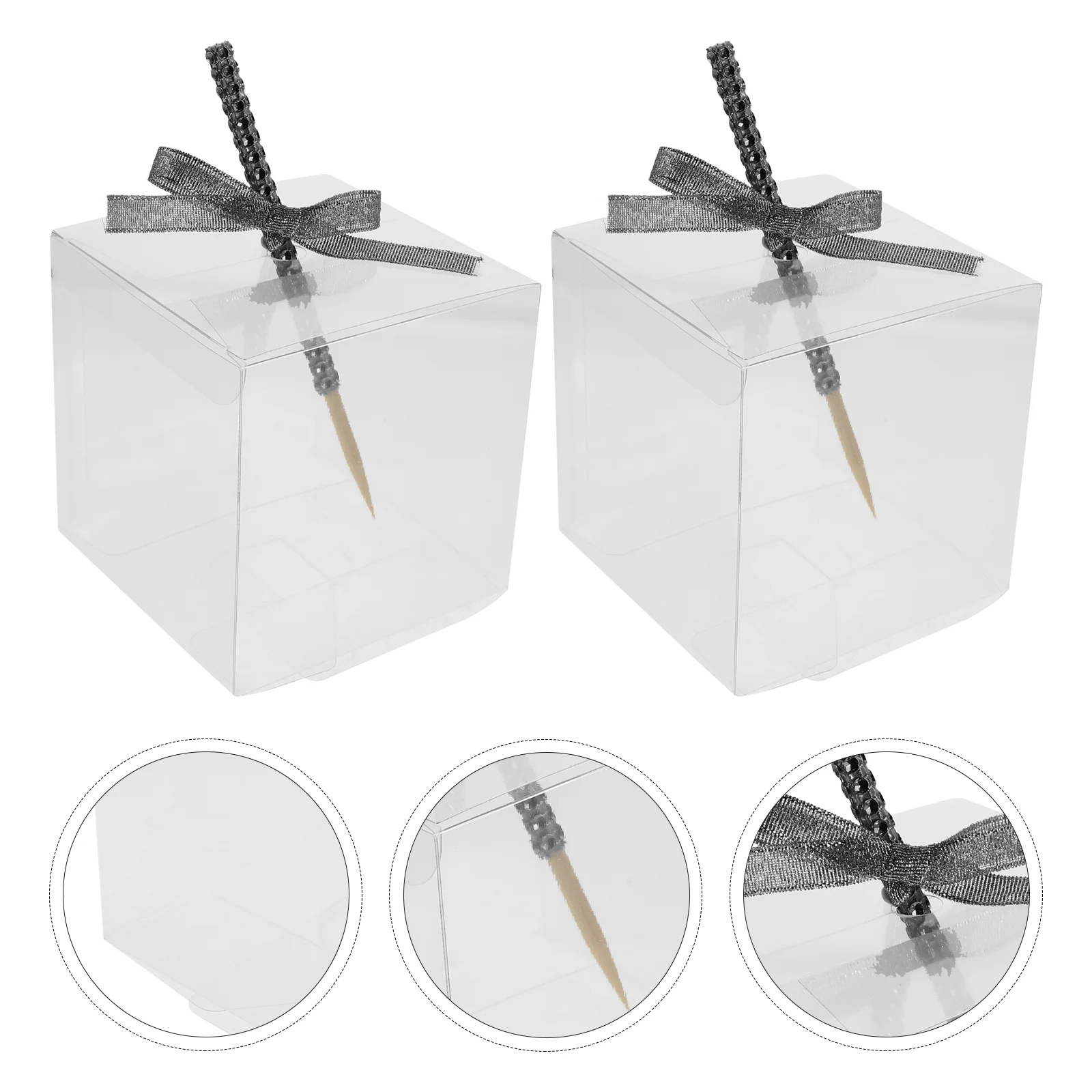 Caixa de presente transparente para doces, caixa de armazenamento de chocolate, lembranças para festa, organizador de maçãs, embalagem, lanches, presentes