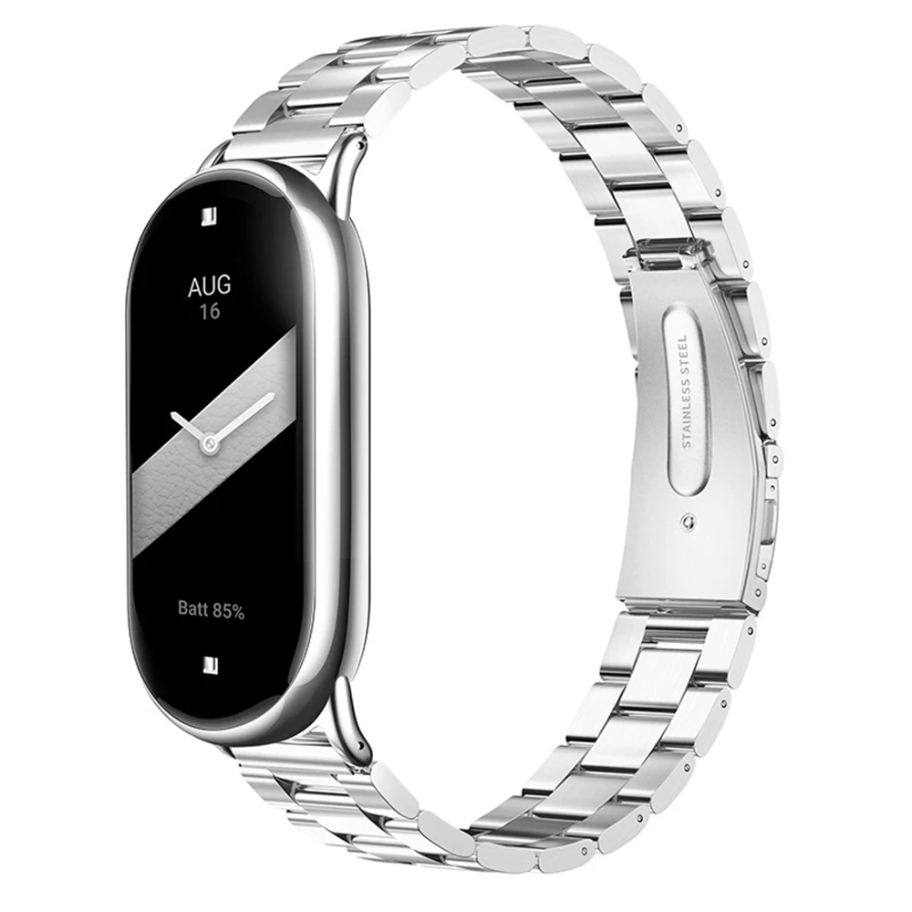 Bracelet en acier inoxydable pour Xiaomi Mi Band, remplacement du bracelet, Correa pour ATA Band, 9 bandes pour Xiaomi 8, accessoires de bracelets