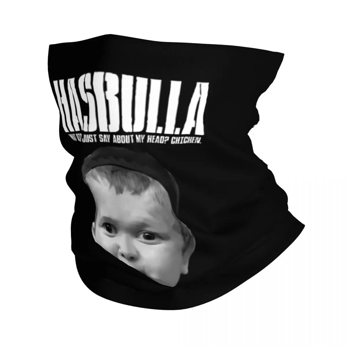 Hasbulla Fighting Meme Bandana Neck Gaiter Printed Mini Khabib Blogger Balaclavas Wrap Scarf Multifunctional Cycling Outdoor