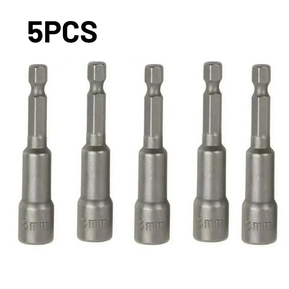 Imagem -03 - Hex Bit Soquete com Magnético mm 65 mm de Comprimento Chave de Soquete Hexagonal Resistente ao Impacto Soquete para Mão Broca Elétrica Peças