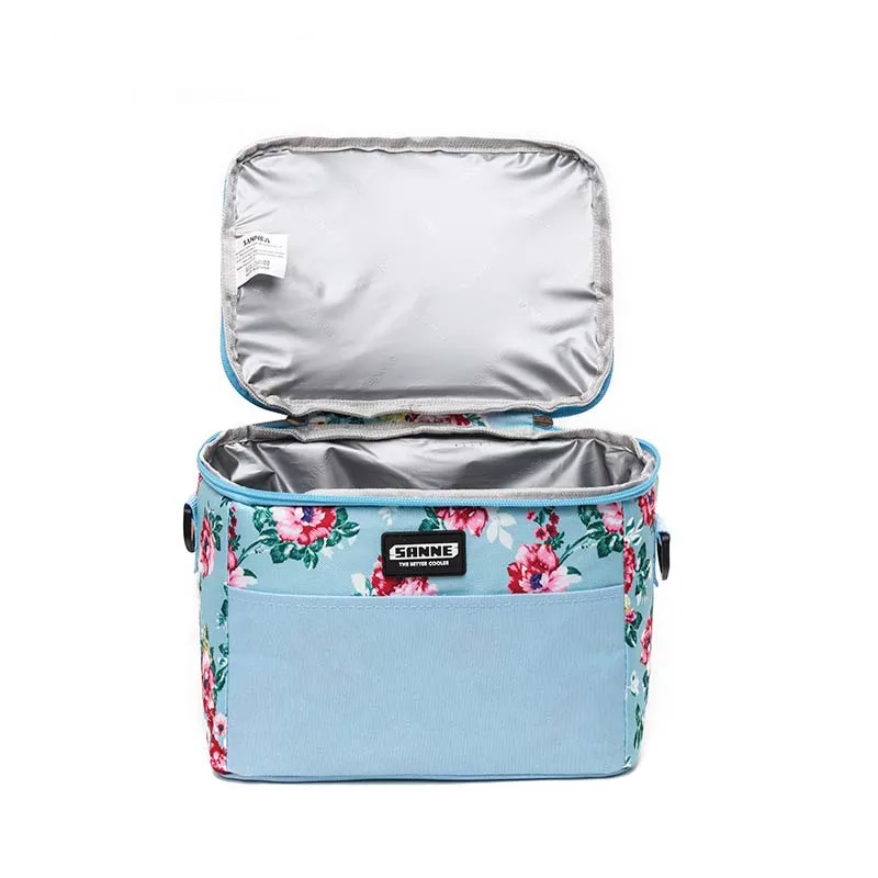 Oxford Hot Cooler Female Lunch Bag Printed Insulated Men Thermal Food Picnic Handbag Portable Shoulder Lunch Box Tote