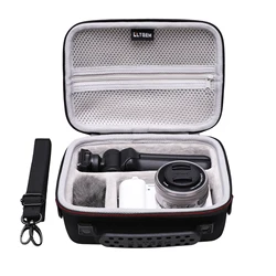 EVA Hard Case for Sony Alpha ZV-E10/1/1F/1 II Vlog Camera with Shoulder Strap Protective Carrying Storage Bag(only case!!!)