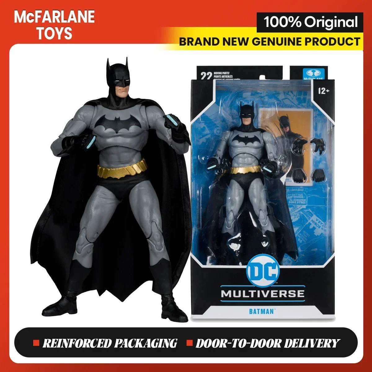 McFarlane DC Multiverse Batman (Batman: Reborn)  7 inches Action Figure Model Collection Hobbies Decoration Toy Gifts