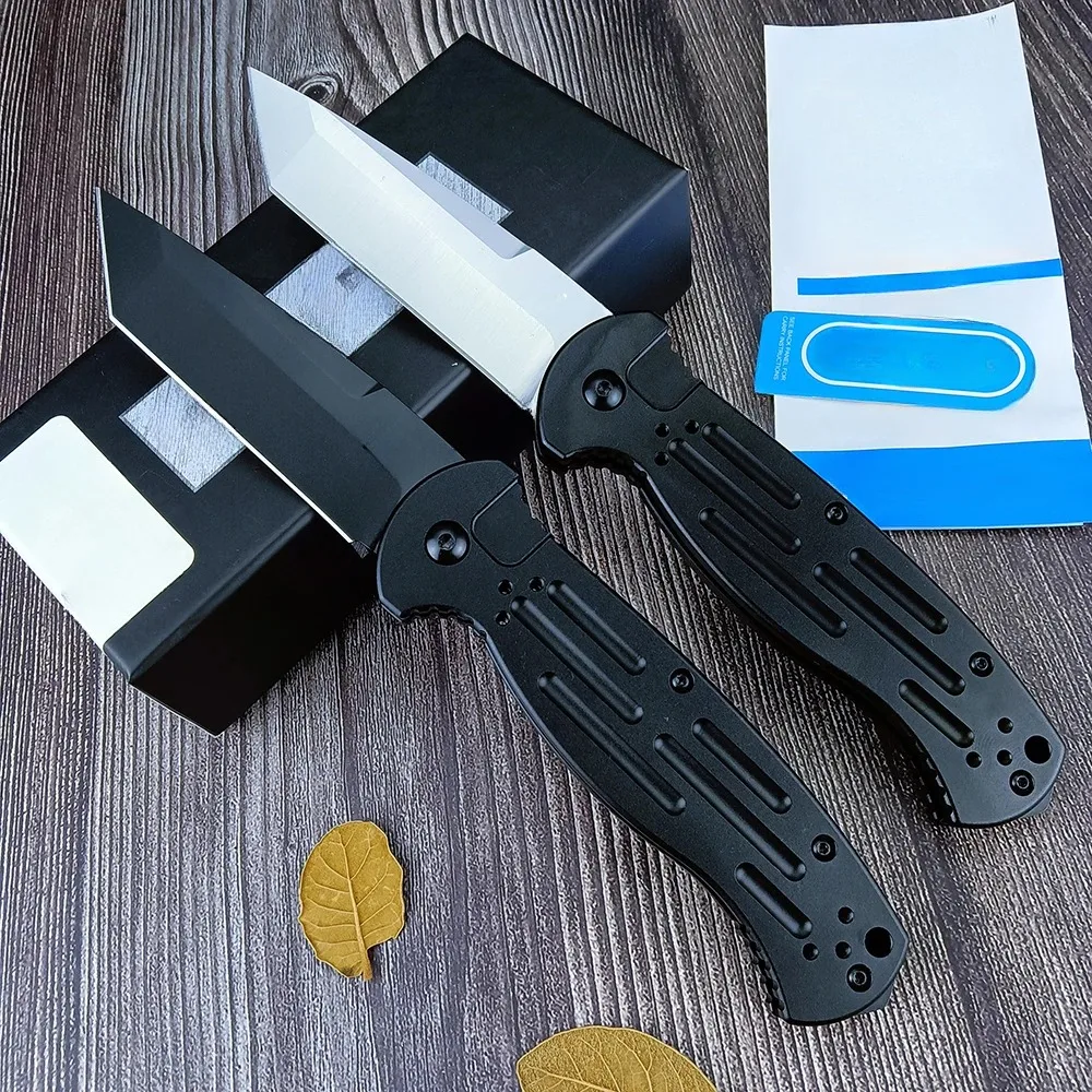 BM 9052 A/U/T/O Pocket Knife D2 Blade High Quality EDC Outdoor Hunting Aluminum Alloy Handle Camping Self Defense Folding Knife