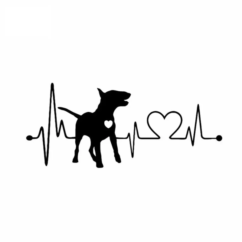 

Car Sticker 3D Bull Terrier Waterproof Vinyl Animal Fashion Sticker Funny Animal Motorcycle Styling 15CM PVC KK