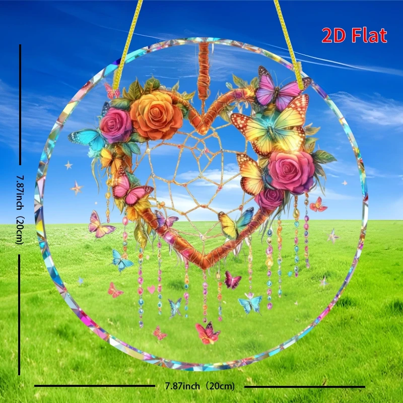2D Flat, 1pc Butterfly Suncatcher - 8