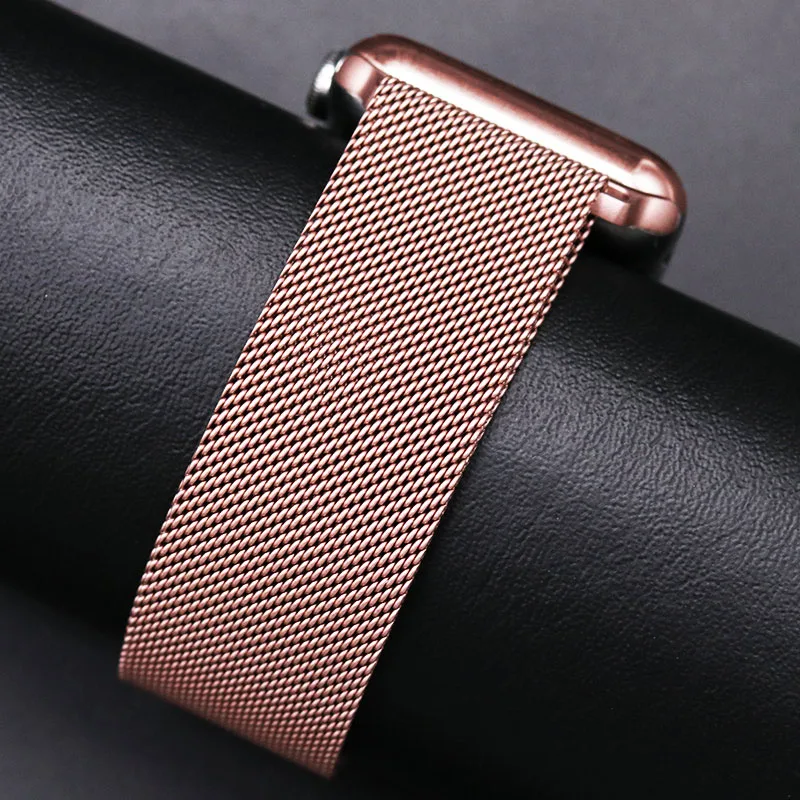 Armband für Apple Watch Ultra 4 3 2, 42 mm, 46 mm, 44 mm, 40 mm, 41 mm, 45 mm, 49 mm, Correa für iWatch 12 11 10 Se3, Milanese Loop Band – Detail 2
