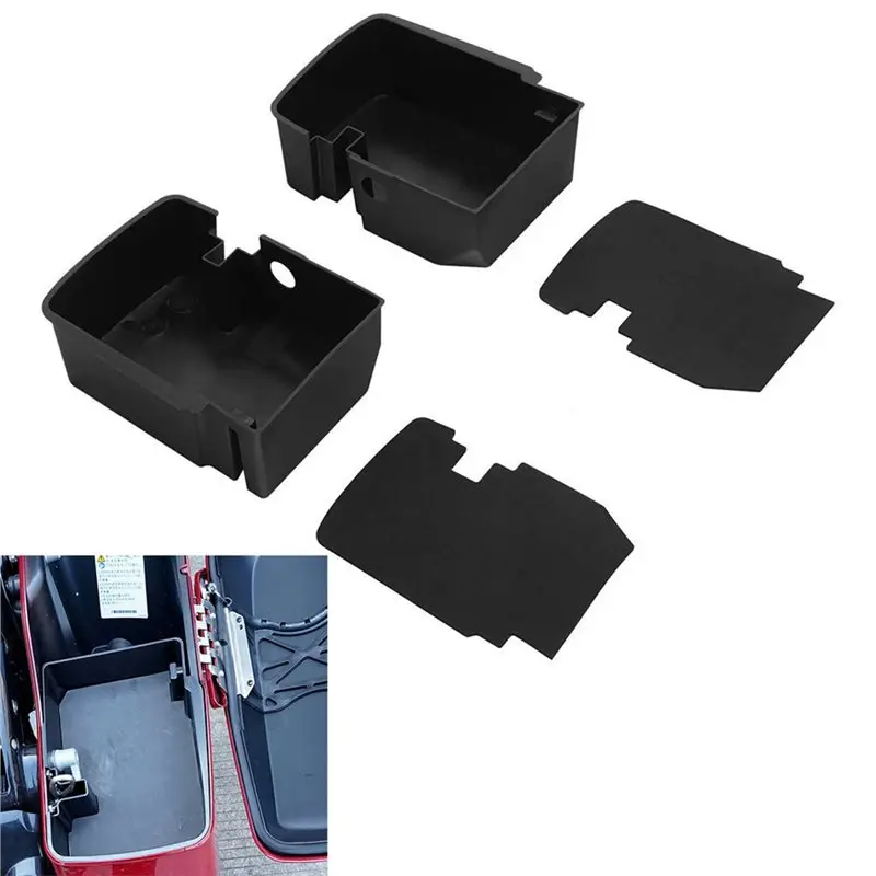 NEW-For Harley Touring Road King Special Street Glide 2014-2023 Hard Saddlebag Organizer Motorcycle Storage Tray Left Right