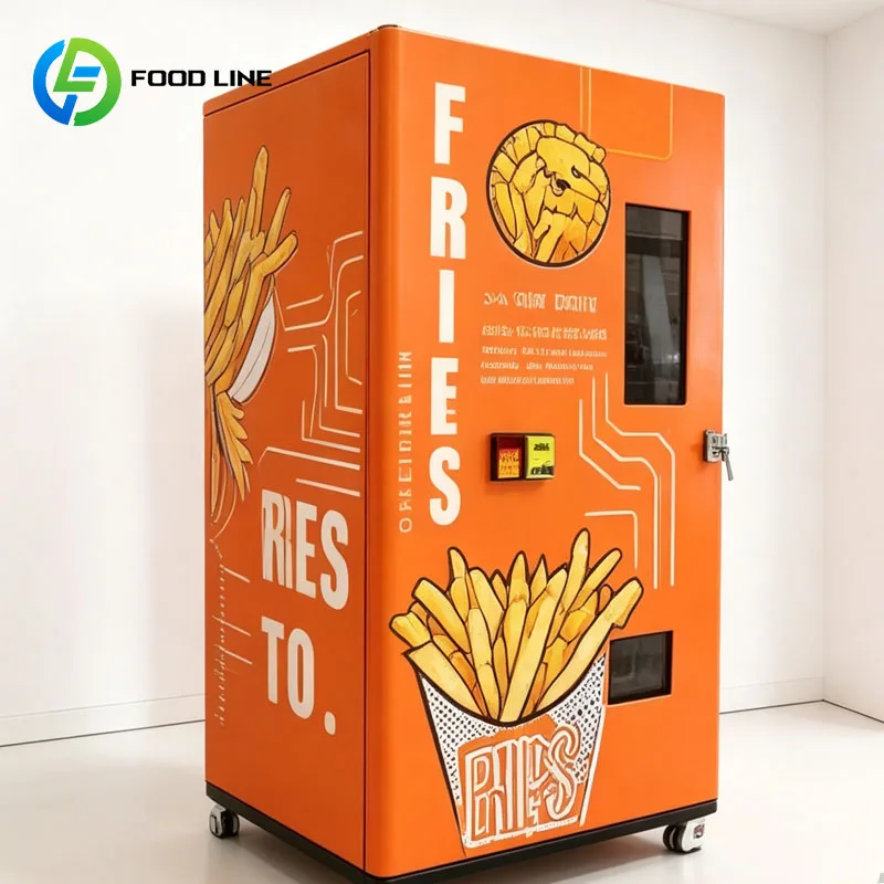 Automatic Smart French Fries Machine Fries Vending Kiosk Fast Food Robot Potato Fries Self Service Ordering Solution Customized