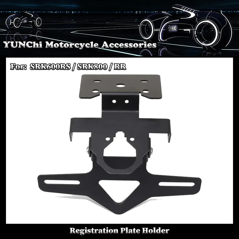 

NEW Motorcycle Accessories Rear Tail Tidy Fender Eliminator Kit License Plate Holder Fit For QJMOTOR SRK800 RR SRK600RS
